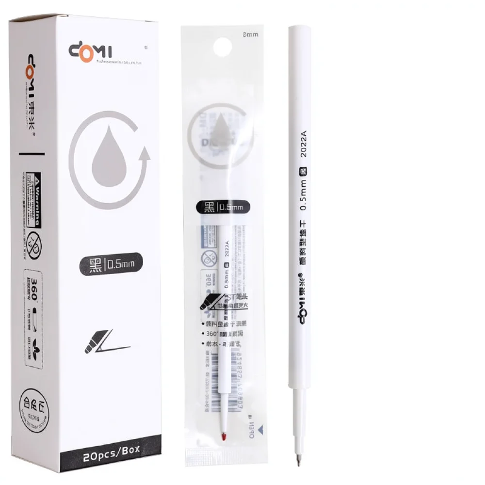 For For Dongmi Gel Pen Set Retractable 0.5mm ST Tip Fast Drying Ink Black Stationery Student School Office Writing Tools