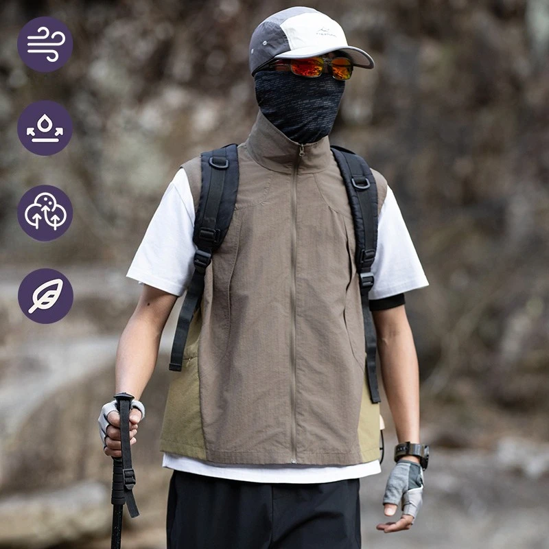 Water - Resistant Breathable Outdoor Softshell Vest: All - Season & Multi - Scene (Camping/Hiking/Daily Wear) Versatility
