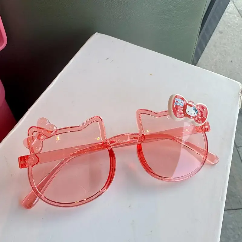 Niedliche Tier-Sonnenbrille, Schleife, Farbe KT, Katze, Persönlichkeit, Sonnenbrille, Mädchen, Foto, dekorative Brille