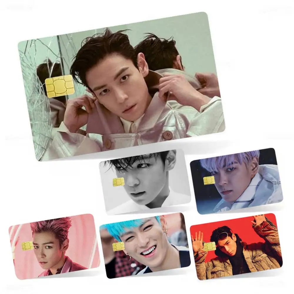T-T.O.P Another Dimension 4pcs 1Set Laser Holographic Sticker Skin Cover for Credit Bank Debit Card