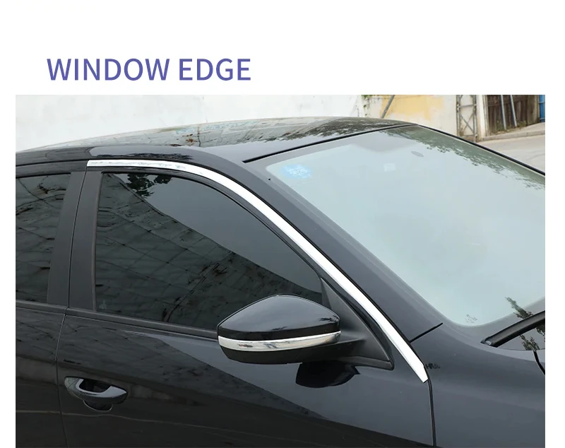 Auto Körper Streifen Stoßstange Auto Tür Schutz Form Styling Trim Aufkleber Anti-Kollision Band Stoßstange Grill Chrom Moulding Trim – Detail 17
