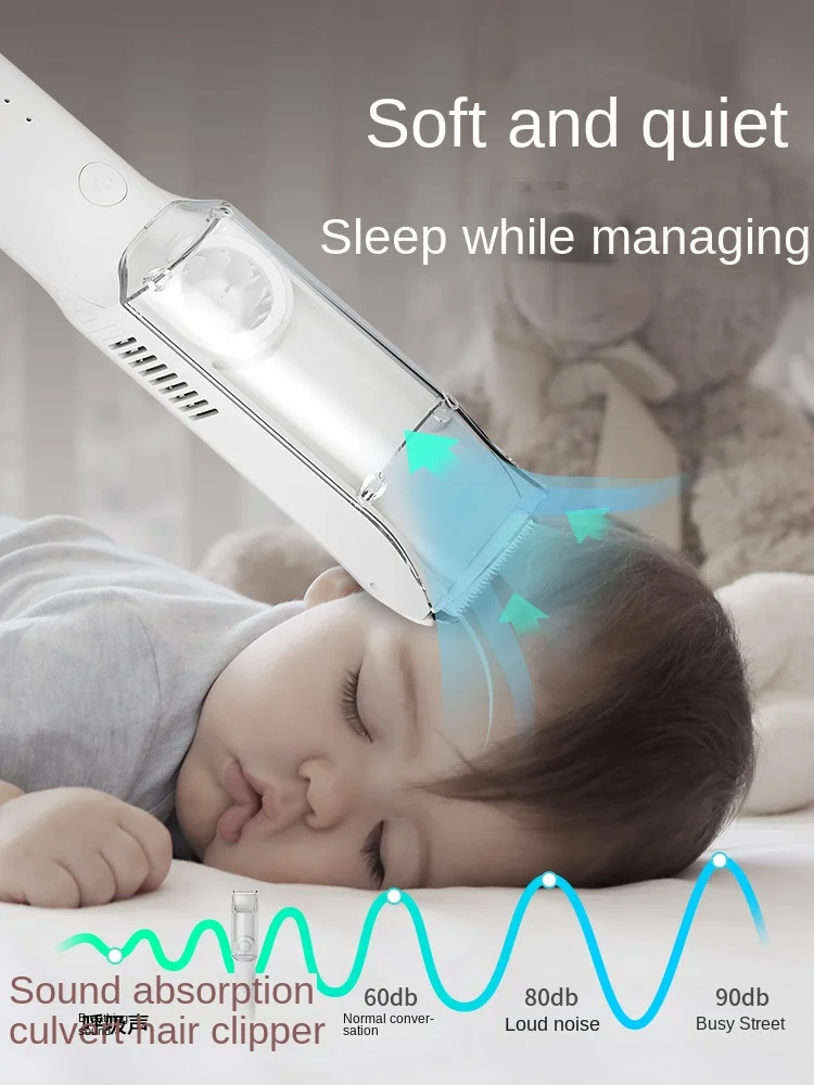 HXL Baby Hair Clipper Mute Automatic Hair Suction Newborn Baby Special Shaving Children Shaving