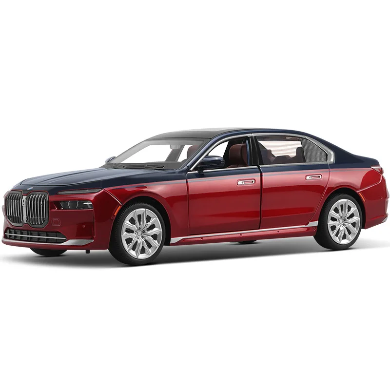 1:24 I7 G70 Simulation Alloy Car Model with Display Cas Collection Miniature Voiture Home Decor Man Car Gift