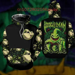 Oogie Boogie Hoodie 2024 New Christmas Nightmare Jack Skellington Men's and Women's Casual Fashion Hoodie