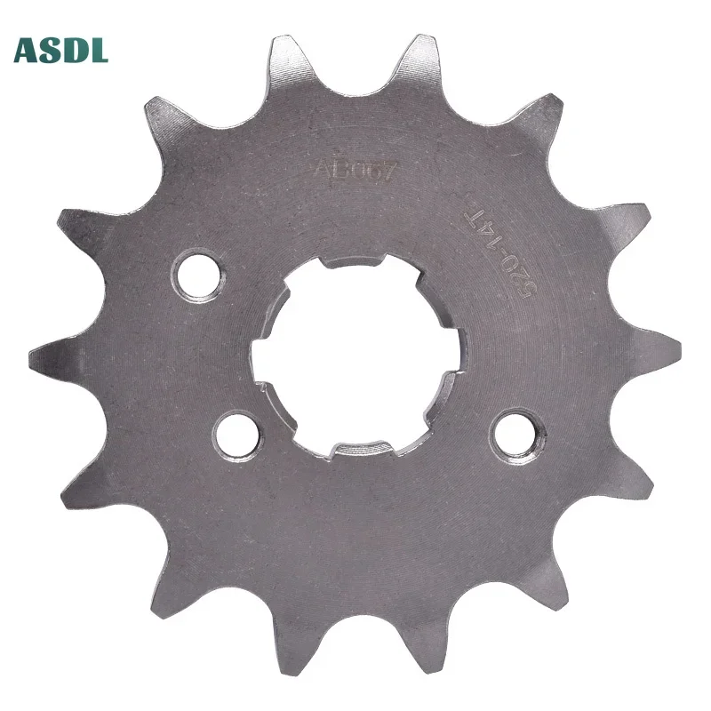 520 14T Motorbike Front Sprocket for Kawasaki KZ200 Z200 KL250 KLX250 KV250 KZ250 Z250 KLX300 KDX200 KDX220 KDX250 KX250 KLX 250