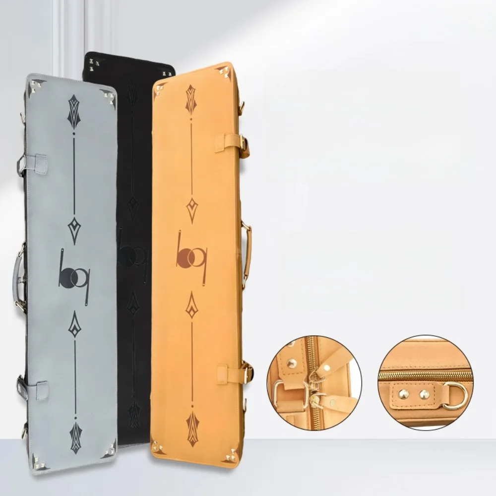 

Python Series Billiards Cue Case Microfiber Leather 2 Butts 4 Shafts Extension Accessories for Pool Players