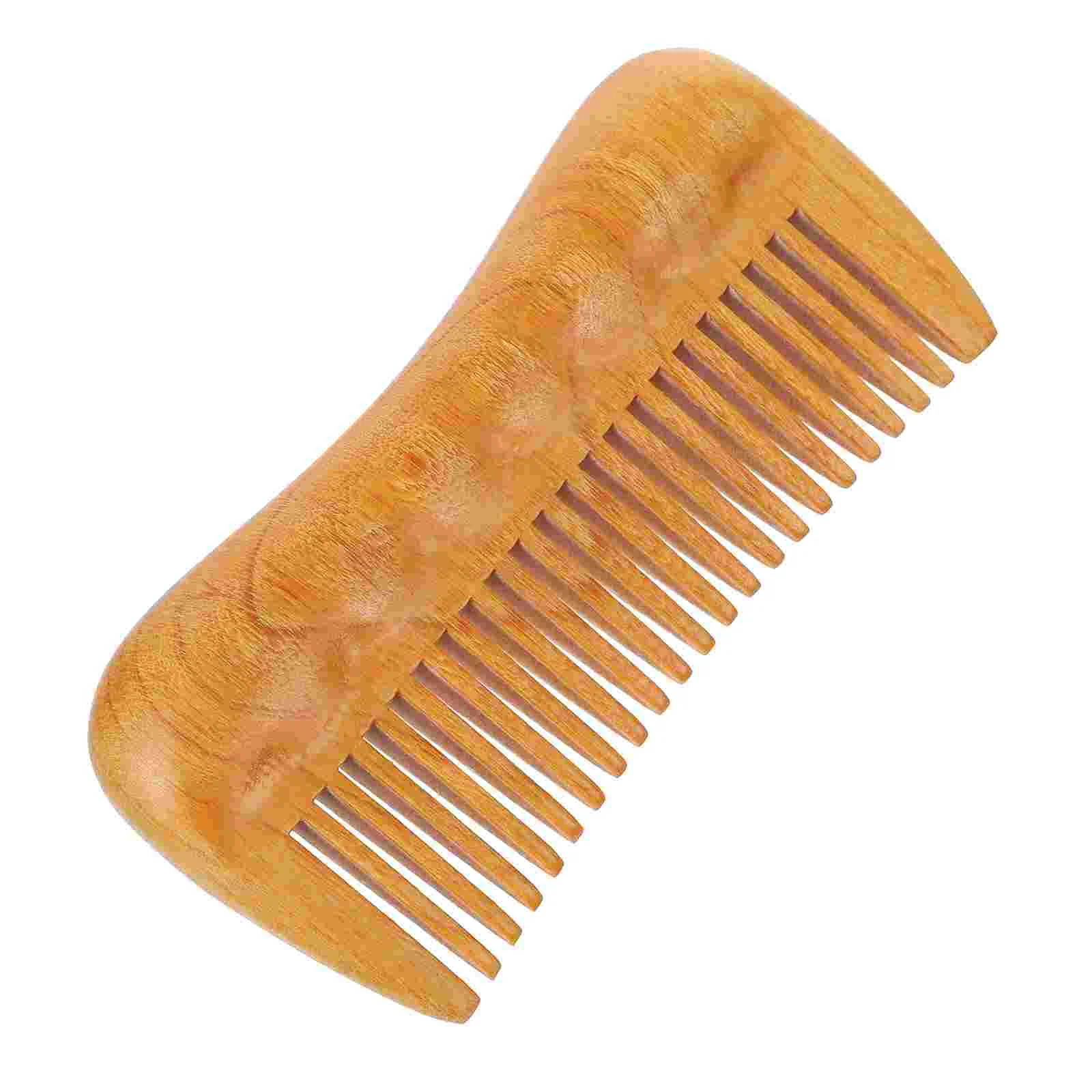 

Wood Fine toothed Scalp Wooden Hairdressing Tool Multi purpose Massage Comb for Curly Hair Home Care