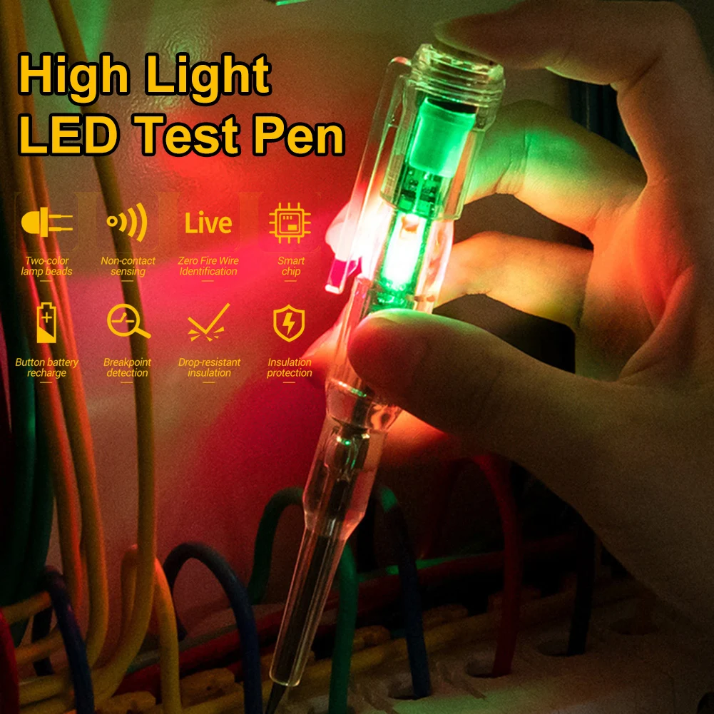 Intelligent Voltage Tester Pen Electrical Screwdriver AC Non-contact Induction Test Pencil Voltmeter Power Detector Indicator