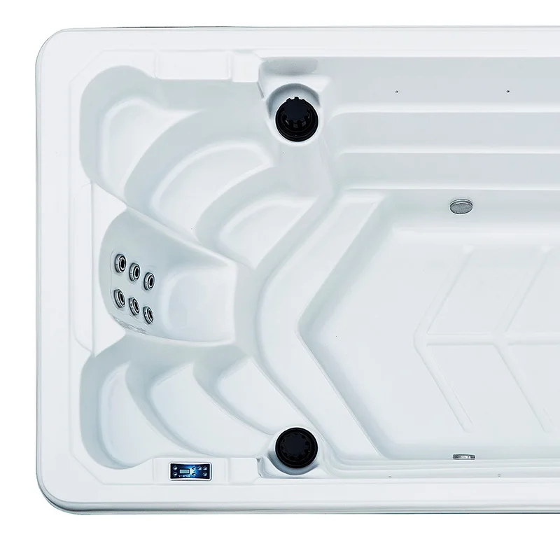 2025 Modern Design BG-6603 Outdoor Surf Swim Spa 5-Hole Swimming Machine with Massage Area Balboa Control System for Hotels