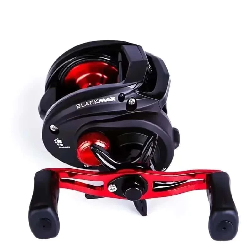 Abu Garcia BLACK MAX3 Baitcasting-Rolle mit 22 Gängen, magnetischer Bremse, 8 kg maximaler Bremskraft, Keramik-Schnurführung, Salzwasser-Angelrolle – Detail 9