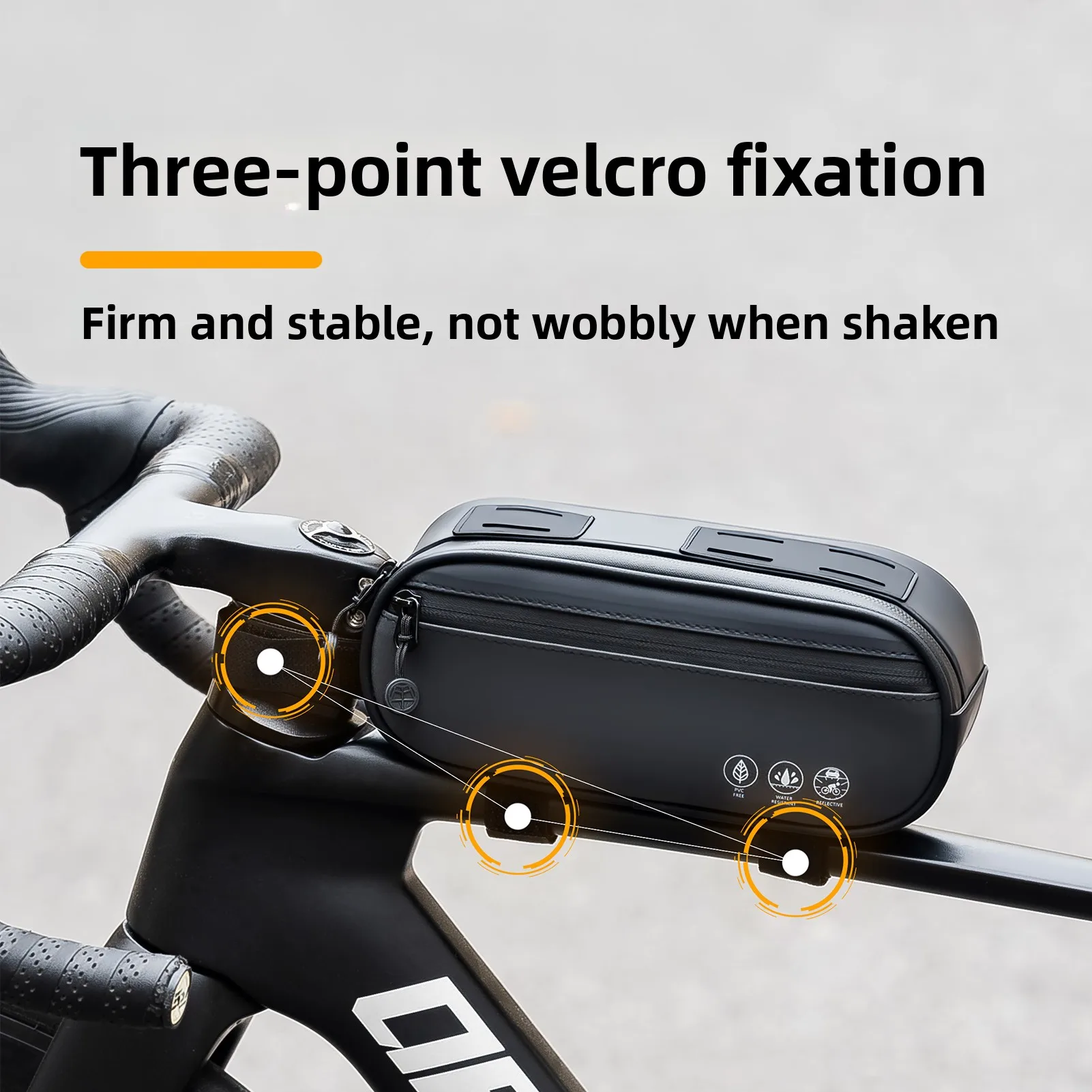 OFFBONDAGE Велосипедная сумка Велосипедная верхняя трубчатая сумка Передняя сумка Корзина Велоспорт MTB Шоссейный велосипед Сумка на руль Водонепроницаемая сумка на раму Светоотражающая