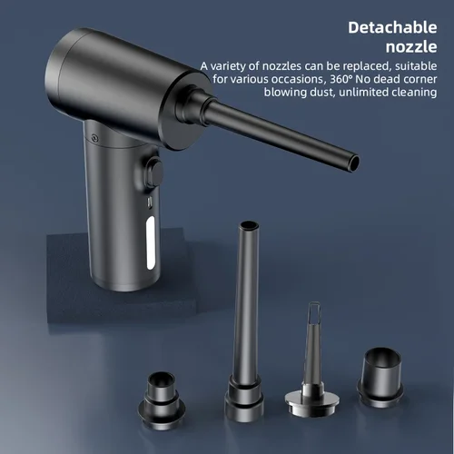 Imagen 2 del producto Xiaomi-plumero de aire inalámbrico, pistola de soplado de polvo de 50000 RPM, soplador de aire comprimido USB, limpieza para ordenador, portátil, teclado y cámara