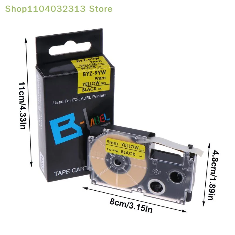 

XR 9WE XR 12XWR Label Printer Tape 9mm 12mm Refill High Yield Ribbon for Efficient Organization at Office