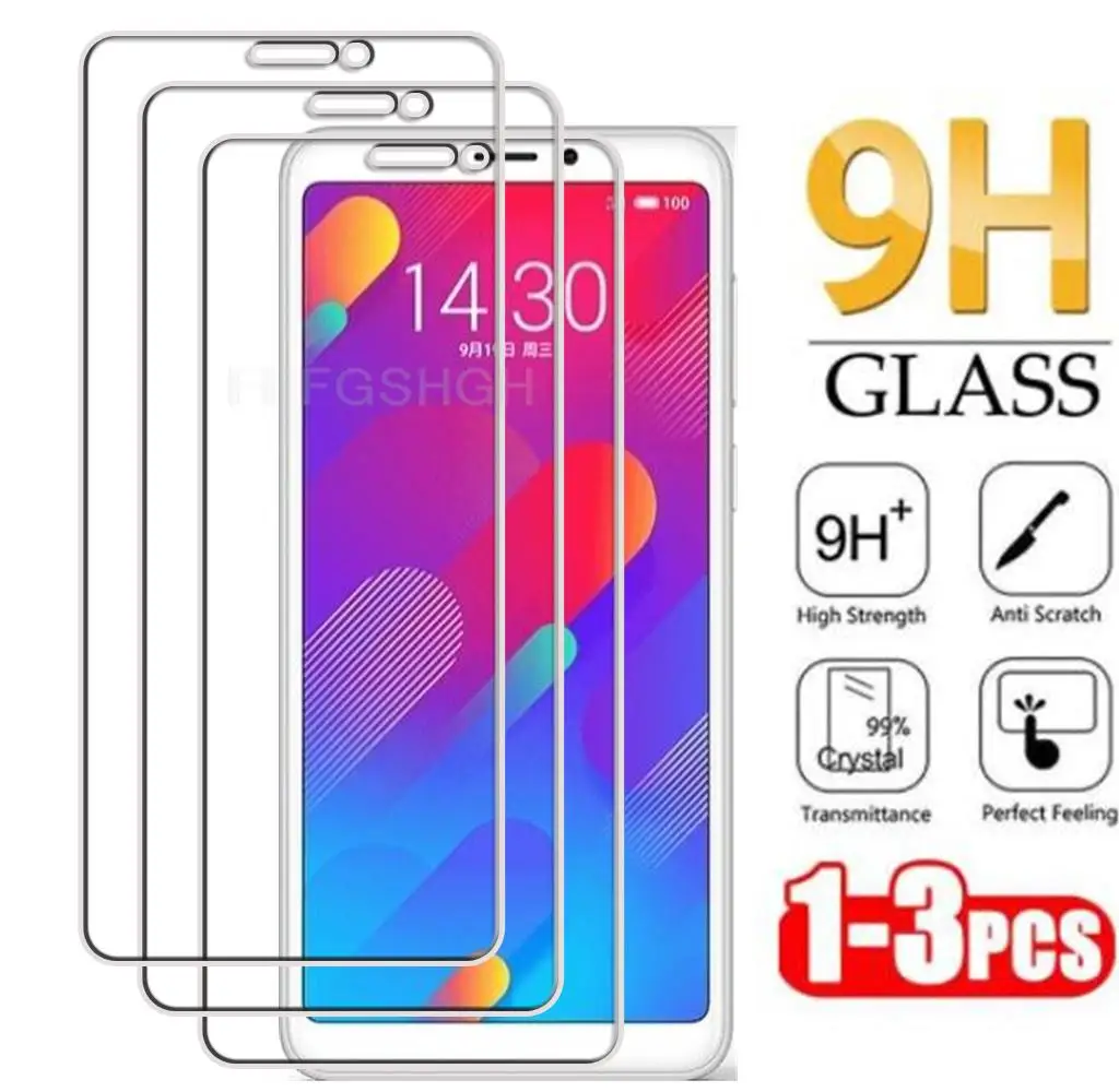 Kaca Tempered HD asli, penutup pelindung layar untuk Meizu M6T M8 V8 Pro V8Pro MeizuM6T