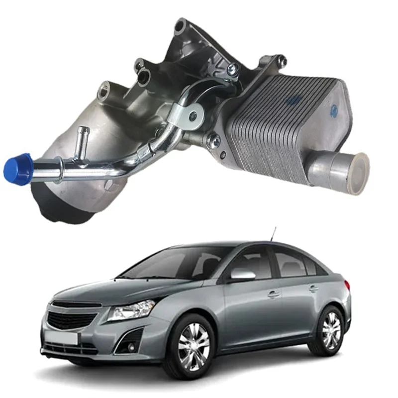 

A96E-New Engine Oil Cooler Housing Assembly 55566784 650039 For Chevy Cruze Sonic Trax Buick Encore 1.4L