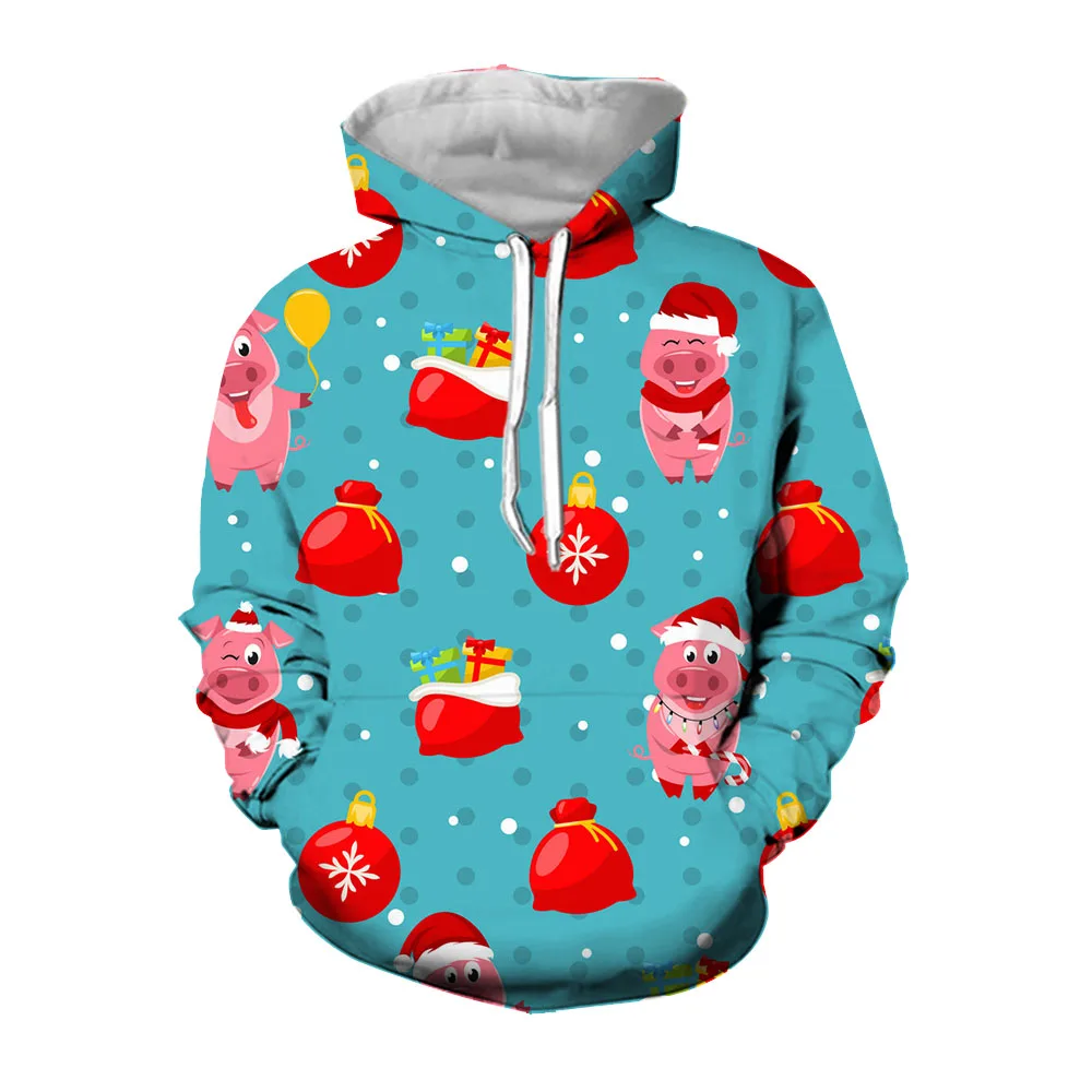 

Jumeast 3D Santa Pig Printed Casual Men Hoodies Streetwear Oversized Harajuku Fashion Pullover Hoody Christmas Male Clothing 7XL