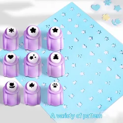 1Pcs Mini Scrapbook Punches Handmade Cutter Card Craft Calico Printing DIY Flower Paper Craft Punch Hole Puncher Rounder Cutter