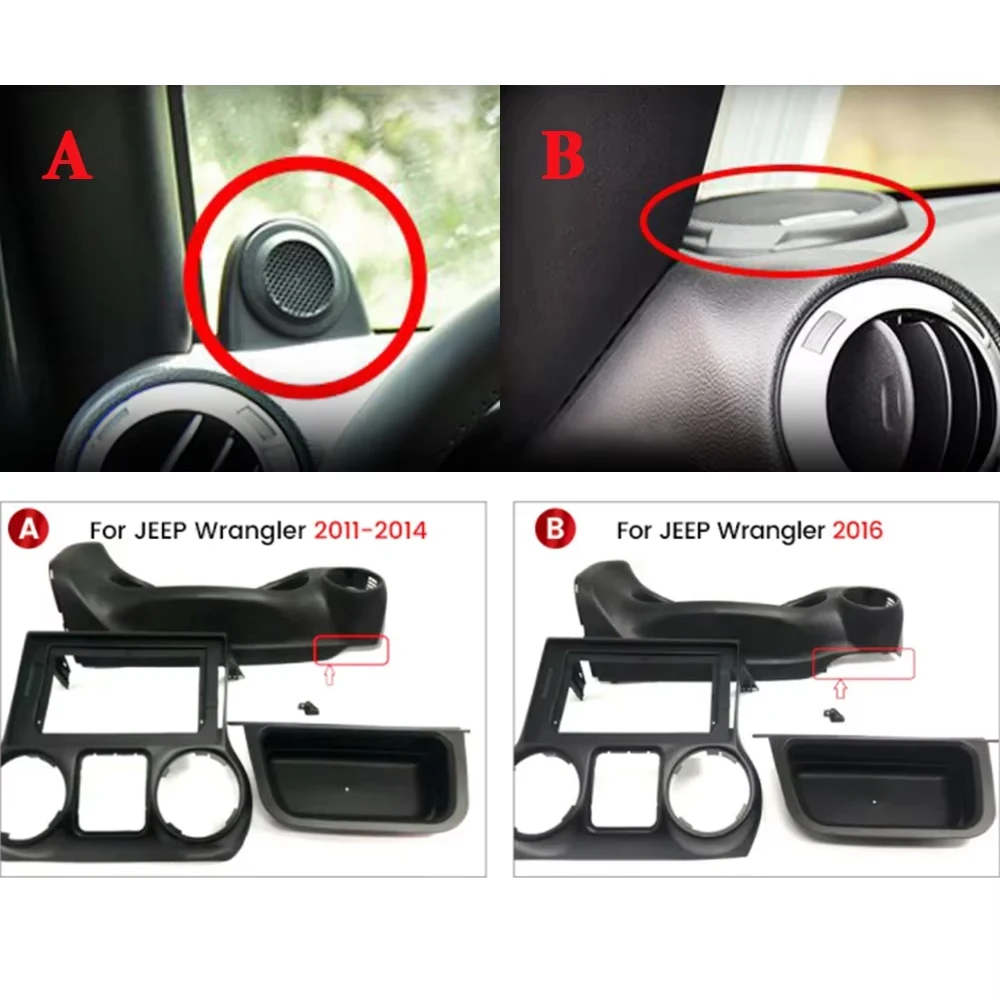 Android 14 For Jeep Wrangler 3 JK 2010 - 2018 LHD RHD Car Radio Player Multimedia Navigation GPS DSP 48QE 4G Wirelees Carplay BT