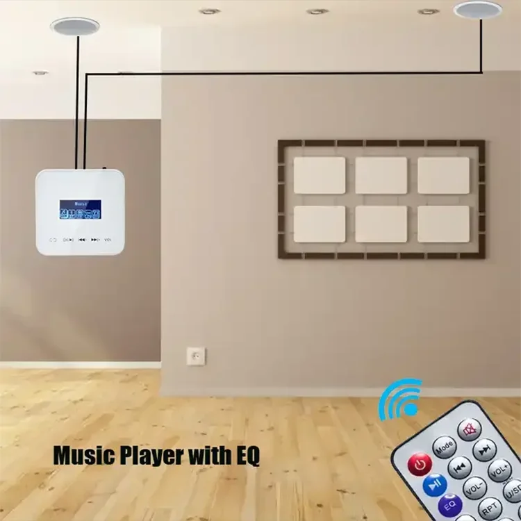 Imagem -04 - Smart Home Bluetooth Wall Amplifier Touch Key in Wall Amplificadores Home Background Music Controller para Banheiro e Cozinha Canais