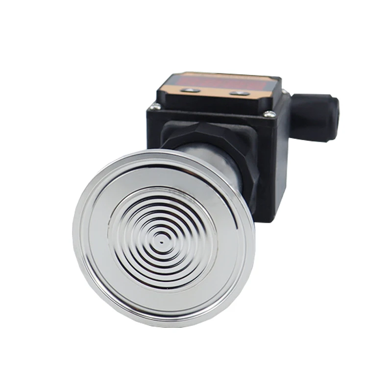 الغذاء الصيدلانية غشاء مسطح جهاز إرسال الضغط الصحي فلوش الحجاب الحاجز المشبك 50.5 مللي متر LCD 4-20mA عرض استشعار الضغط #6