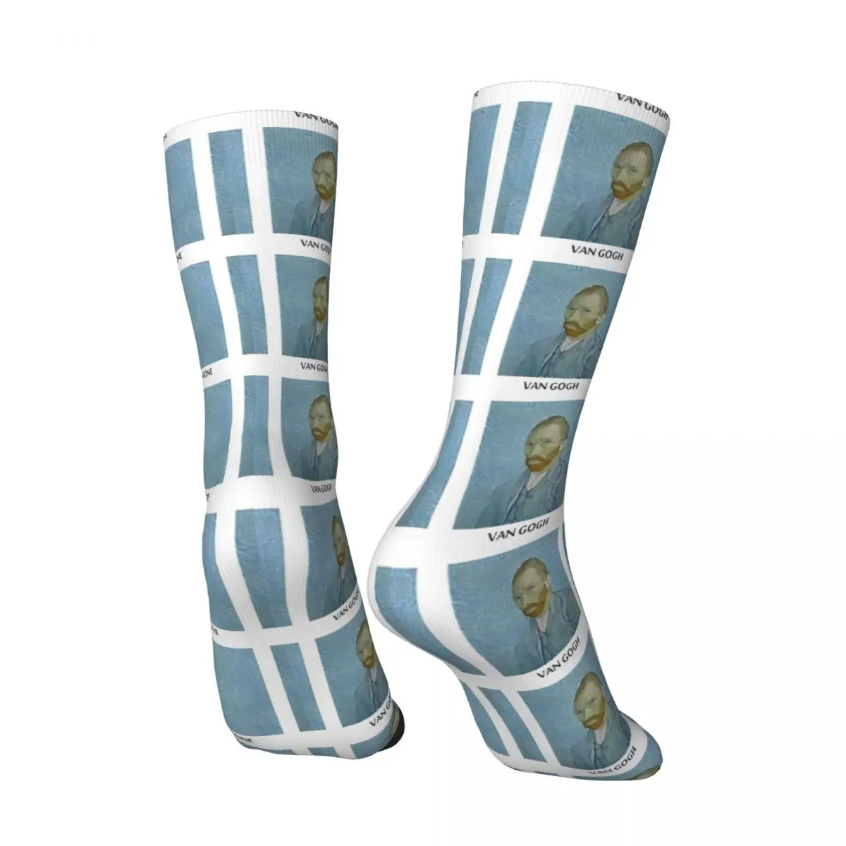 Van Gogh Es Vincent Medias Gráficas Calcetines Modernos Calcetines Antideslizantes de Invierno Unisex Hombres Ciclismo Calcetines Medio Suave