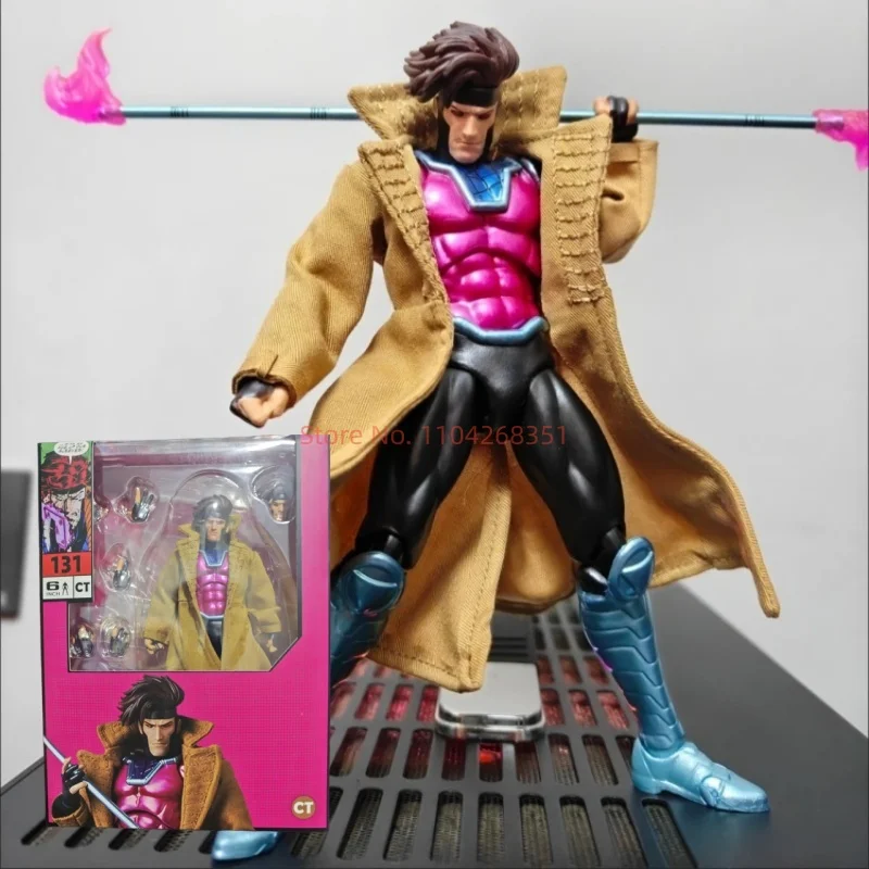En Stock: Figura de Acción Gambit Mafex 131 de X-Men, Figura de Anime Wolverine, Estatua, Modelo de Acción, Regalo Personalizado
