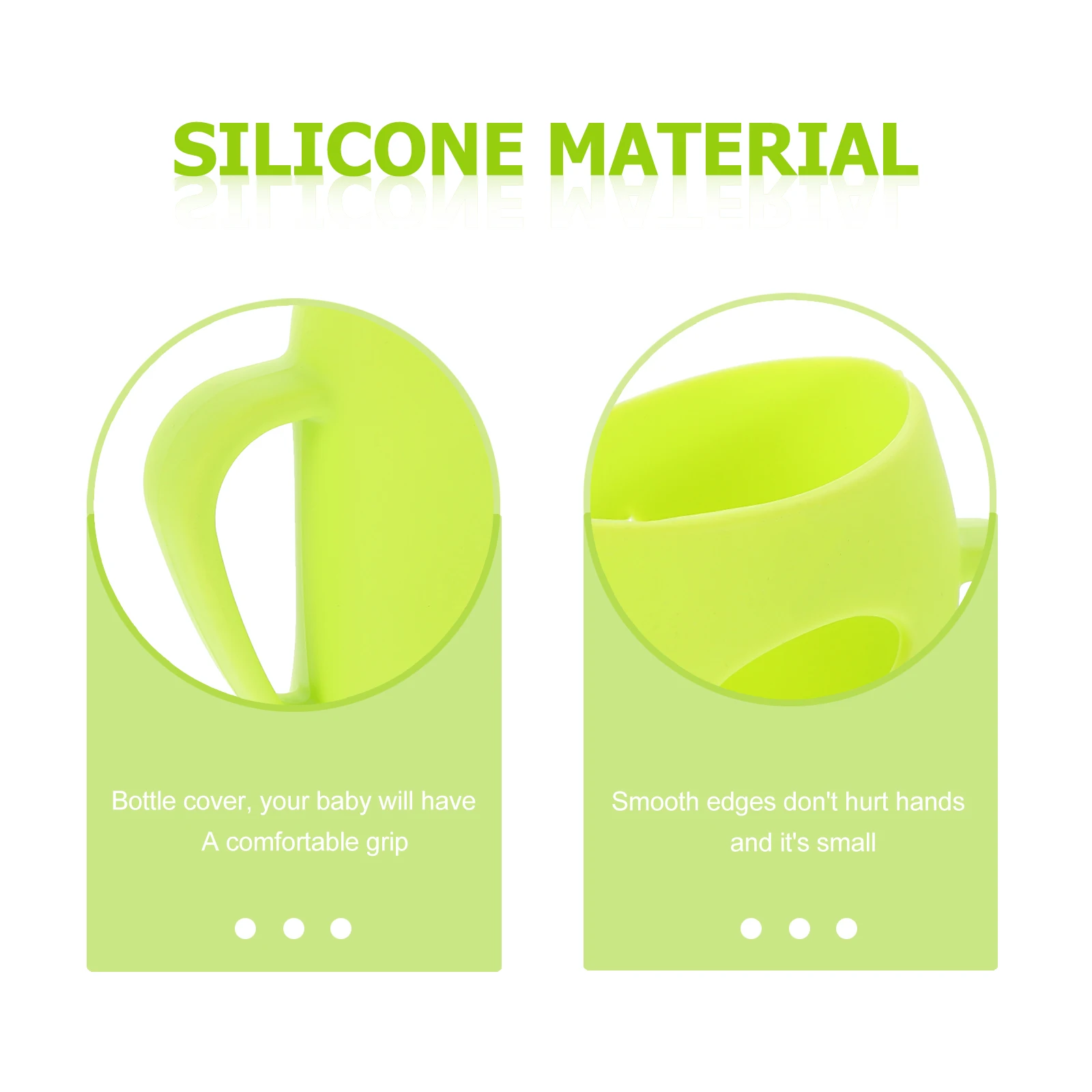 

160Ml Green Silicone Feeding Bottle Drop Resistant Soft Lightweight Durable Baby Nursing Protector Anti-Hot Water Colorful