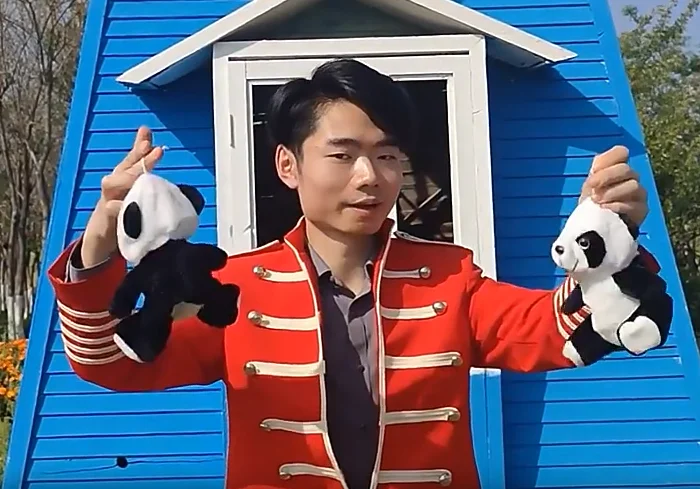 Changeable Panda by J.C Magic Funny Stage Magic Trick Pandas Appear from Bag Illusion Gimmick Props for Kids Show