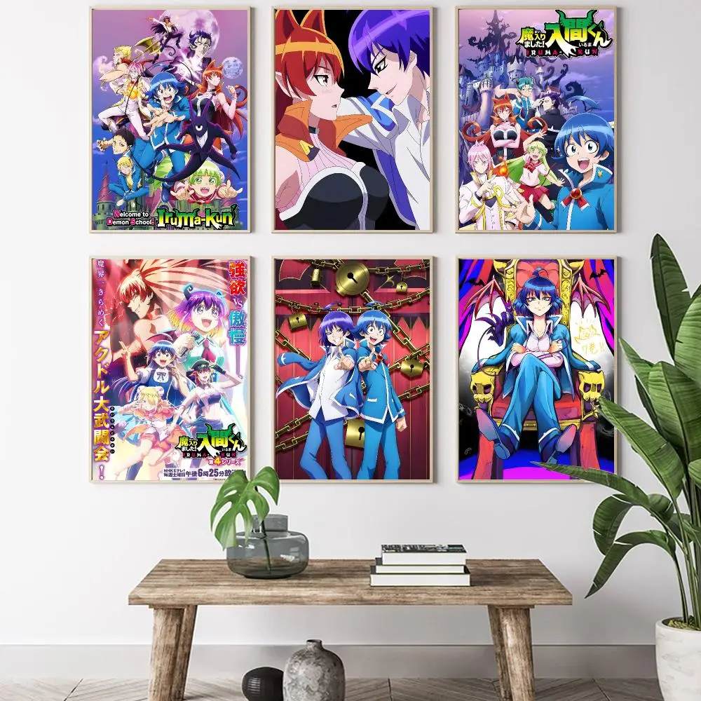 W-Welcome to Demon School! Iruma-kun Painting Calligraphy HD Canvas Poster living room bedroom bar aesthetic decoration