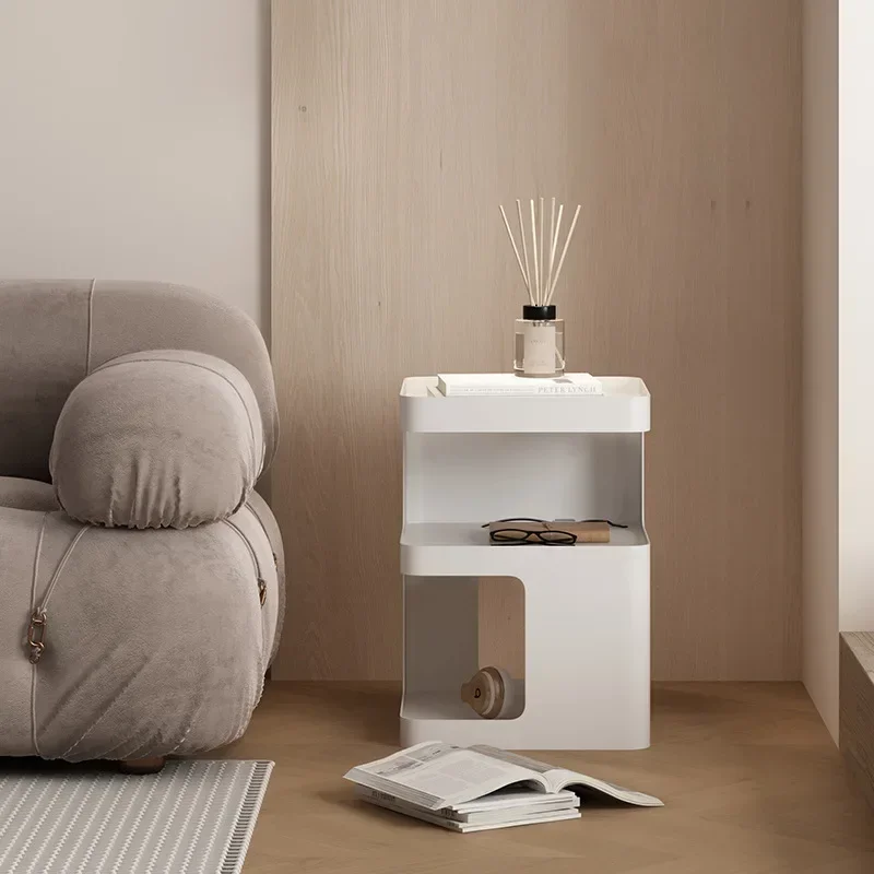 Nordic Style Movable Bedroom Bedside Table Storage Cabinet Simple Modern Creative Side Table Small Light Luxury Storage Cabinet