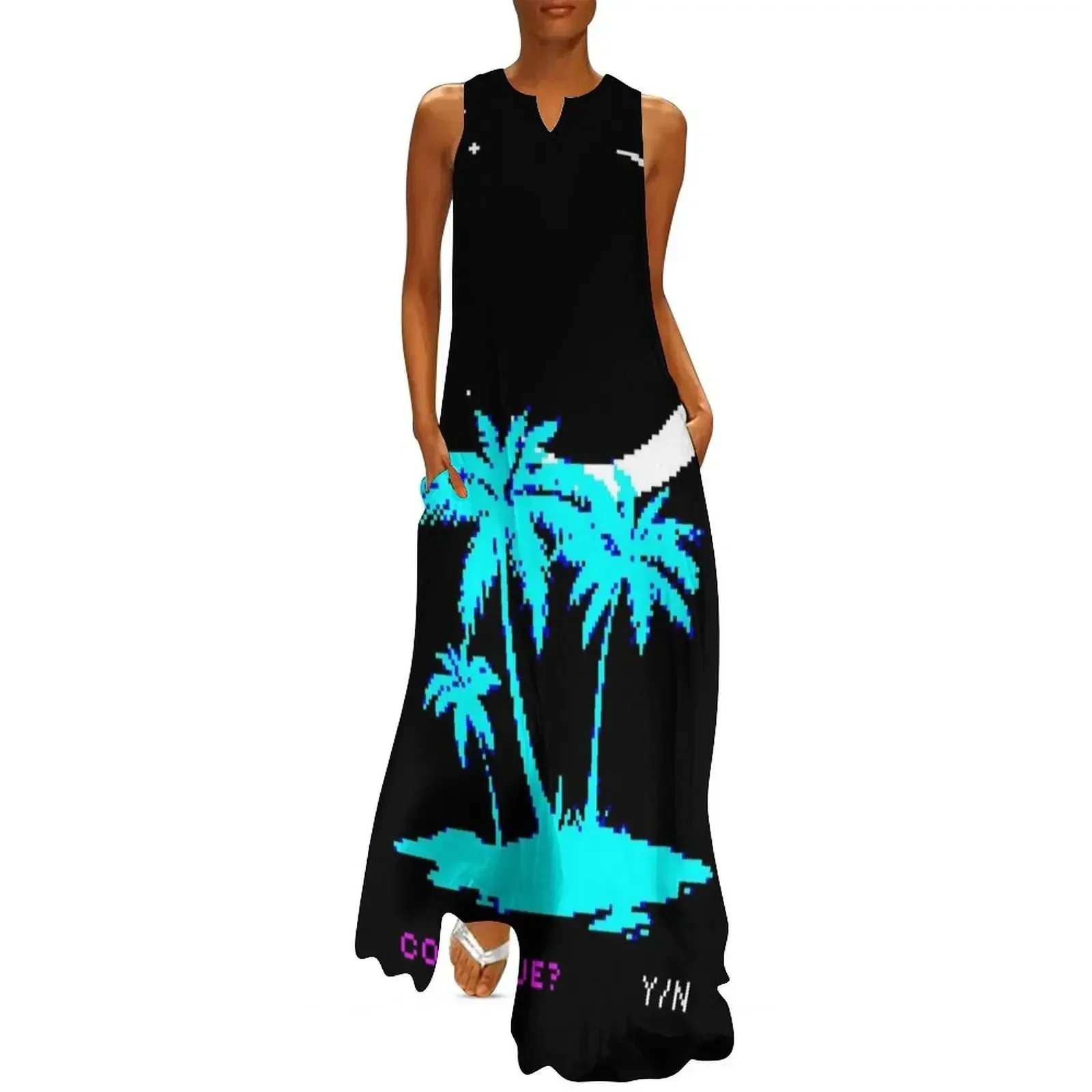 

Vaporwave - Continue Y/N Long Dress party dress women elegant luxury summer clothes for women Dress