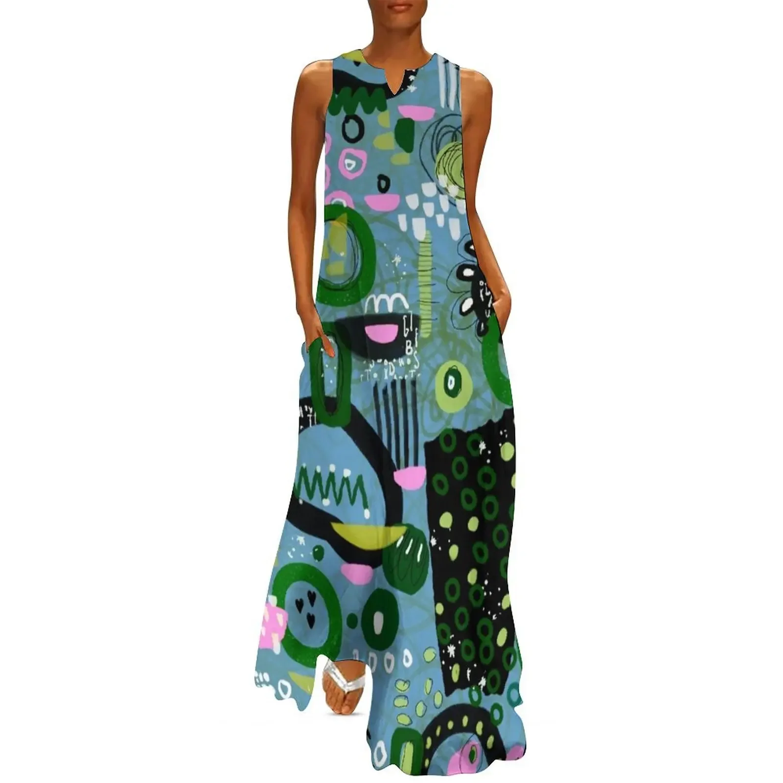 

Blue Spring Bash Long Dress bandage dress Long dresses Dress