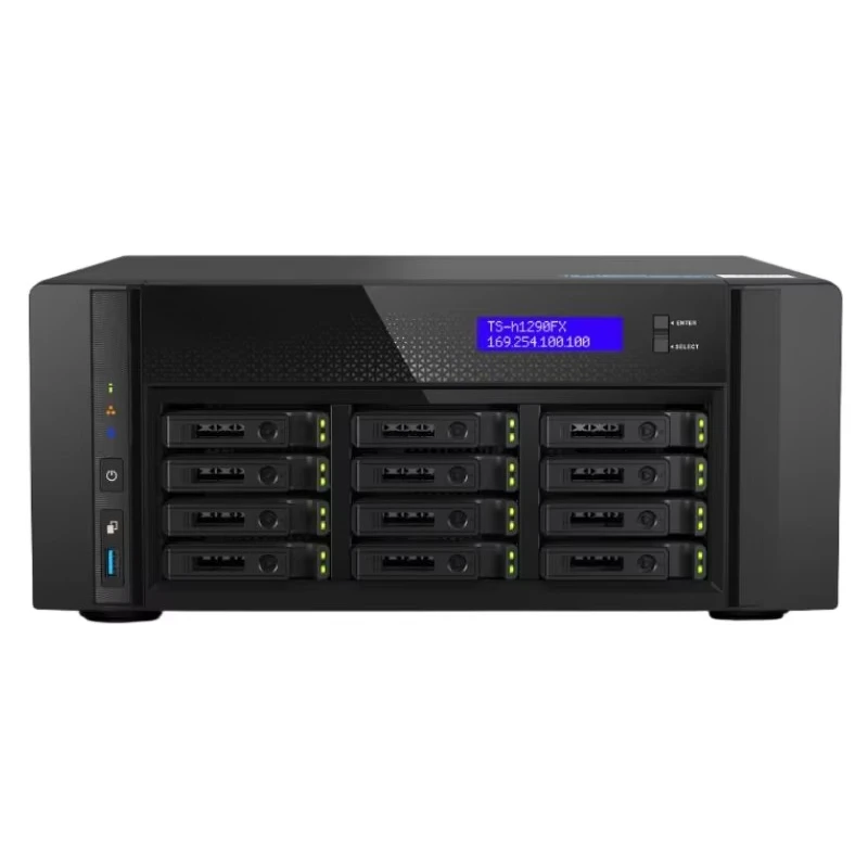 12 Bay NAS 7232P 3.1GHz 8 Core Networked Storage TS-h1290FX-7232P-64G