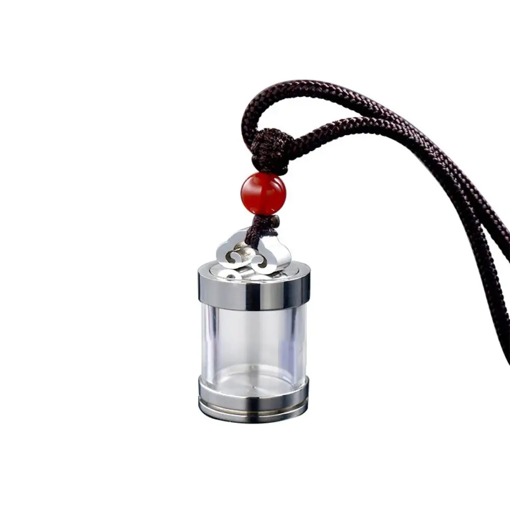 Gold Silver Perfume Vial Necklace Memorial Jewellery Aromatherapy Wishing Bottle Pendant Transparent Essential Oil Diffuser
