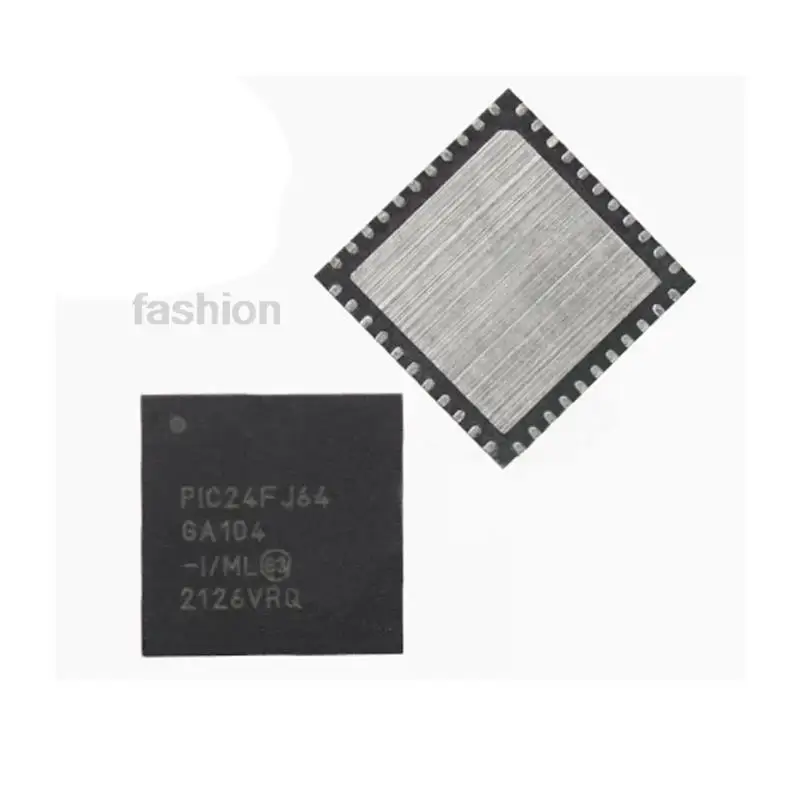 

1 Piece PIC24FJ64GA104-I/ML QFN-44 Silk Screen PIC24FJ64GA104 Chip IC New Original