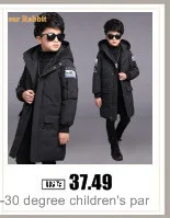 2026 Fashion Winter Duck Down Jacket for Big Boy Children Wear Parka Garments Clothes Thickened Hooded Feather Coat Clothing 6-1