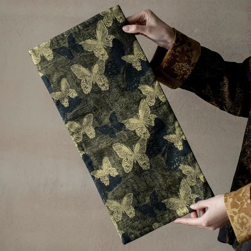 Waterproof Heat Resistant Tea Table Mat Chinese Style Double Layer Insulation Pad for Home Tea Ceremony Desk Protector
