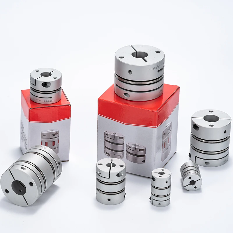 D26 L26mm Diaphragm Coupling Aluminum Alloy Elastic Single Double Diaphragm Coupling Coupling Stepper Servo Motor High Torque