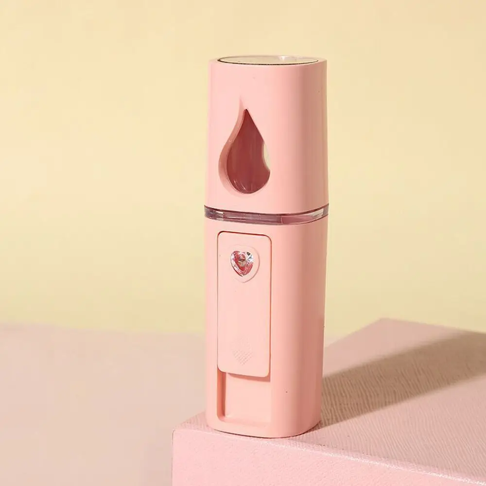 여성용 충전식 보습 스킨케어 도구 휴대용 얼굴 스티머 미스트 스프레이 기계 USB 페이셜 가습기 나노 페이셜 스프레이어