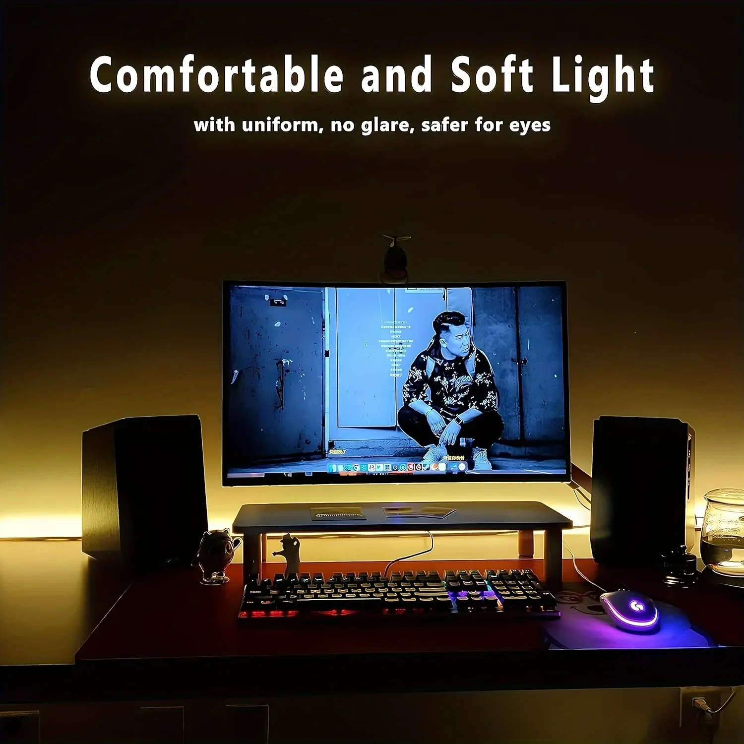 USB 5 فولت LED قطاع ضوء زر التبديل 60 المصابيح/م SMD3528 الخلفية الشريط شريط لاصق مرن غرفة DIY بها بنفسك زينة حفلة عيد الميلاد
