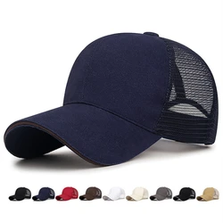 Solid Summer Mesh Baseball Caps for Men Women 9 Colors Sun Outdoor Baseball Hats Breathable Dad Caps