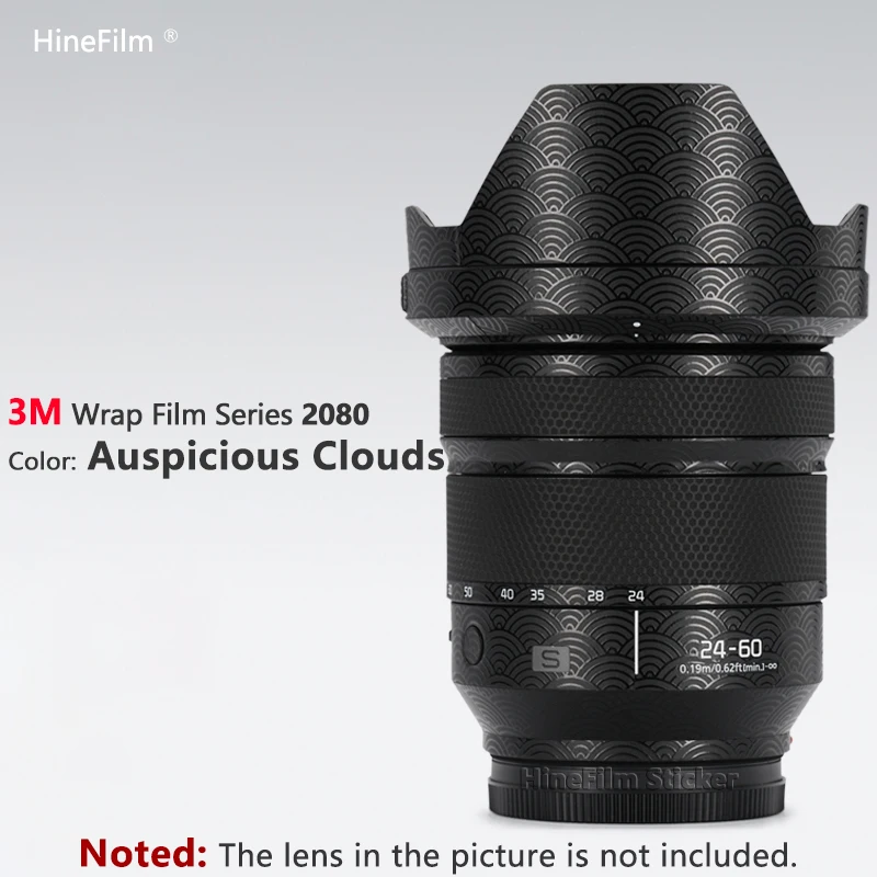 Hinefilm الجلد لباناسونيك LUMIX 24-60 مللي متر F2.8 عدسة ملصق مائي الجلد 24 60 عدسة التفاف غطاء ل Lumix S 24-60 F2.8 عدسة الجلد S-R2460