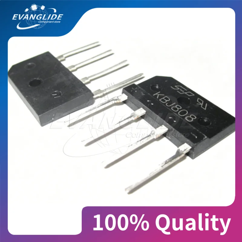 5 PCS/LOT KBJ808 Flat bridge rectifier bridge assembly for electromagnetic cookers