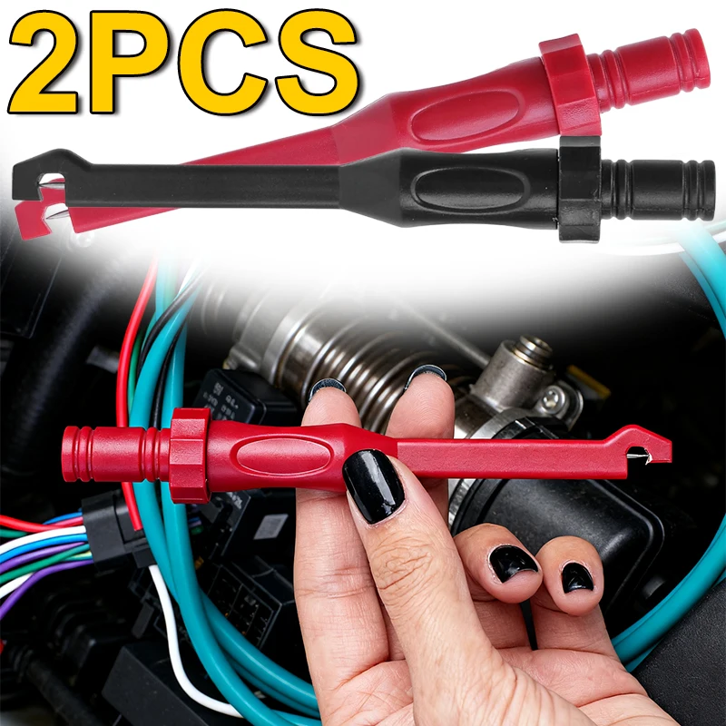 

Автоматический диагностический инструмент для проверки цепи, игольчатый наконечник, кабель, безопасный тестовый зажим, ремонт автомобиля, прокол, тестовый зажим, аксессуары, 1/2 шт.