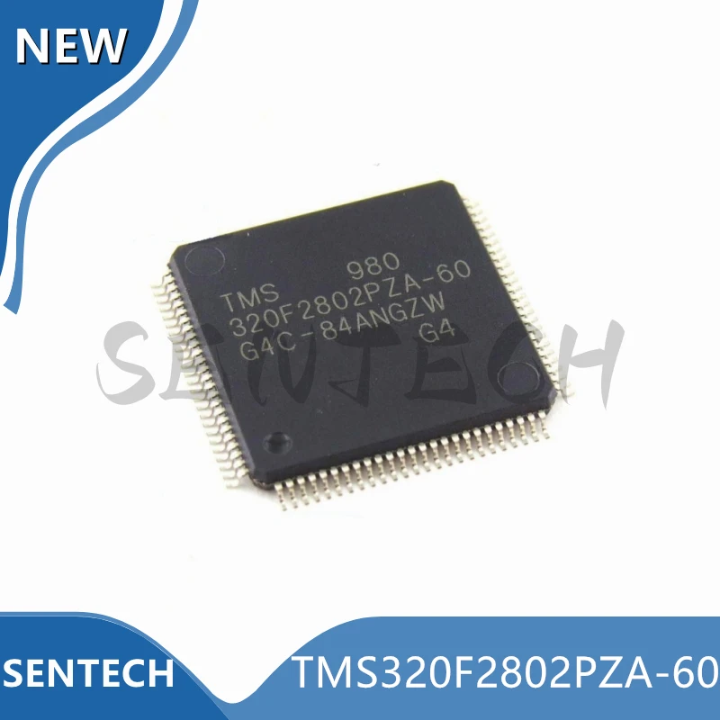 5Pcs/Lot New Original TMS320F2802PZA-60 LQFP-100 C2000™ MCU with 100MHz frequency, 64KB flash memory and 6-channel PWM