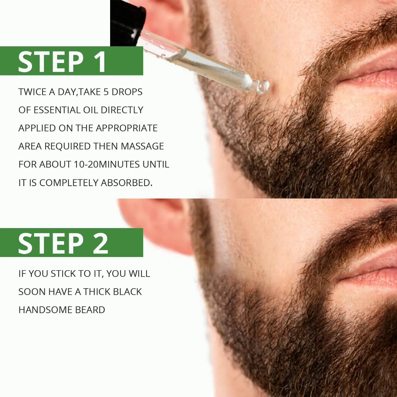 Fast Beard Growth Oil Rosemary Essential Oil Anti Hair Loss Products for Hair Growth Eyelash Growth for Men Beard Hair Care 60ml