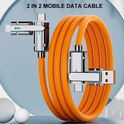 Type C To Typec Cable 2-In-2 Fast Charging Usb C To Usb C To iPhone Suitable for iPhone iPad Huawei Xiaomi Samsung Redmi
