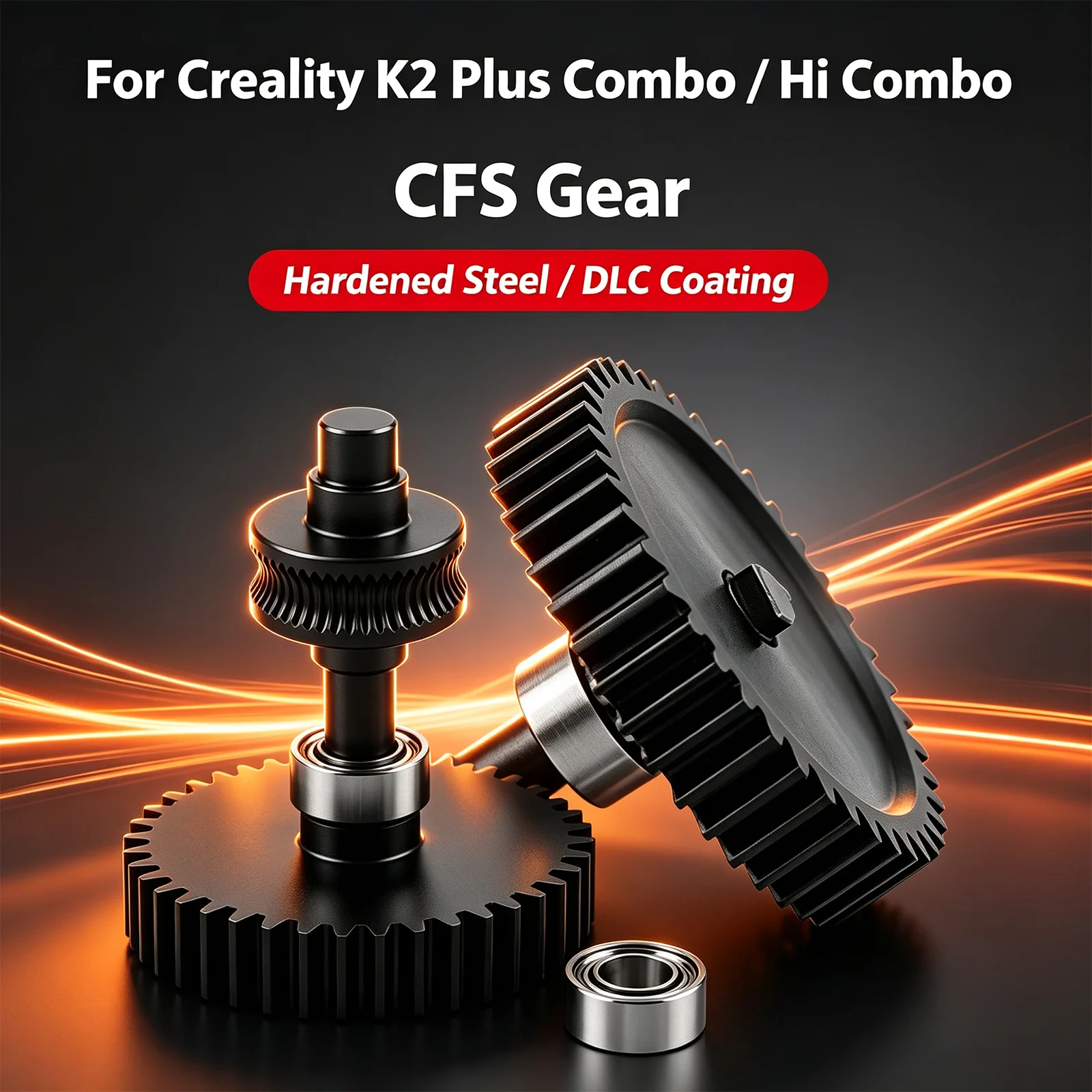 Wholesale Upgraded 15PCS Creality K2 Plus CFS Gear Set DLC Coated Hardened Steel Drive Wheels	3D Printer Parts