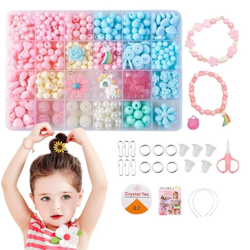 

Bracelet Making Kit Kid's Beads Craft Bracelet Making Kit Jewelry Making Kit With Colorful Beads For Christmas Birthday