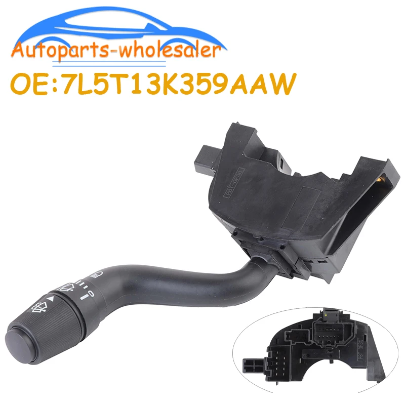 Commutateur de clignotant de voiture, interrupteur multifonction d'avertissement de danger 7L5T13K359AAW 4C3T13K359AEW 1S9987 pour Ford Ranger 2004-2011
